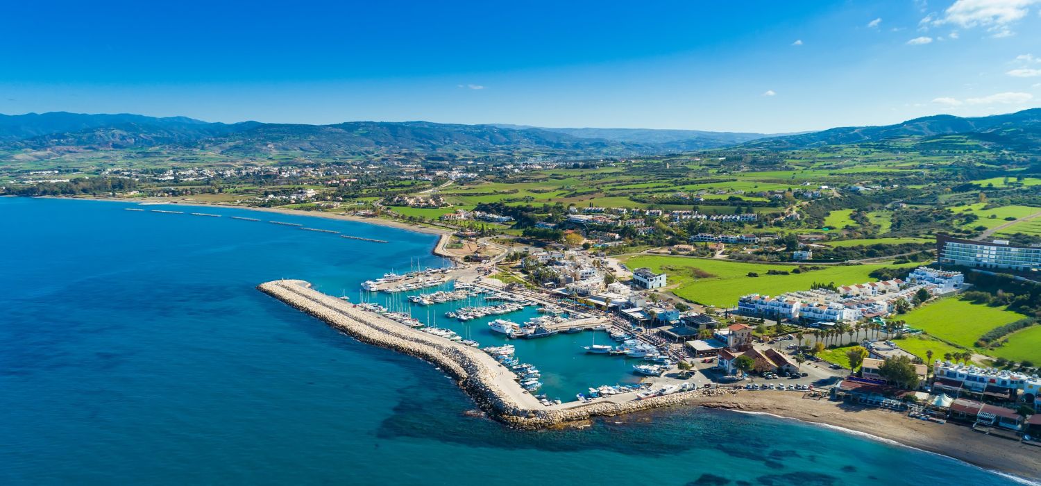 Paphos Stadt auf Zypern