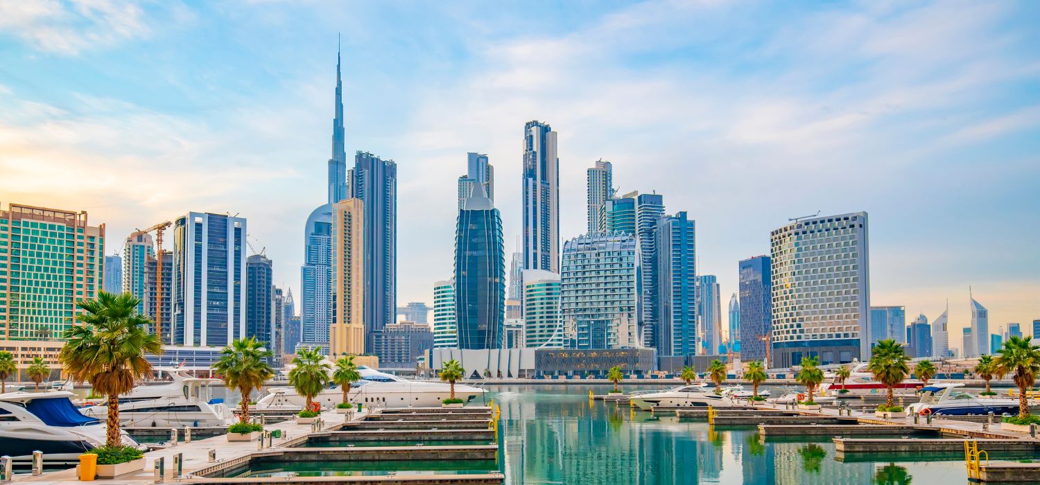 Dubai Stadt in den Vereinigten Arabischen Emiraten