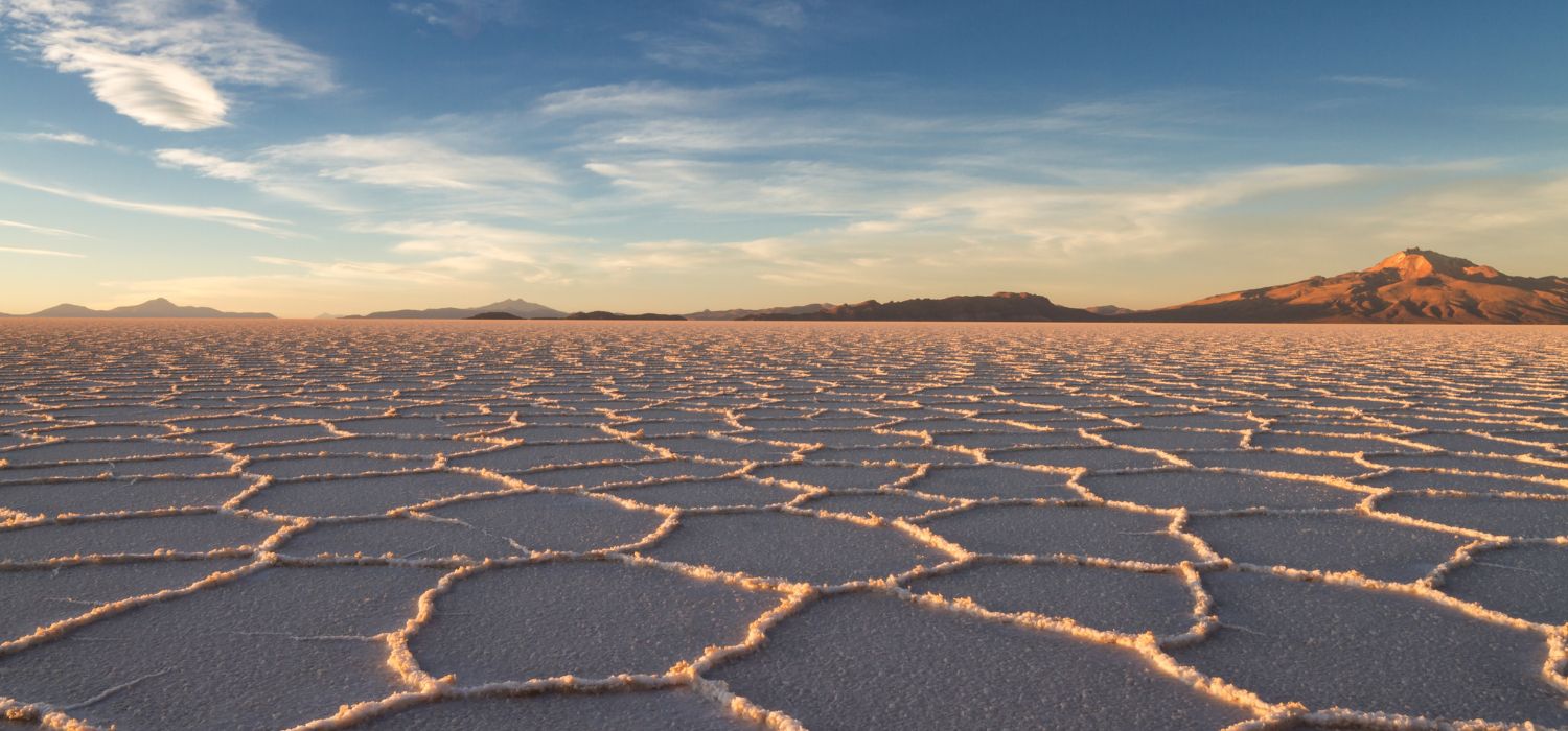 Salar de Uyuni, Salztonebene in Bolivien