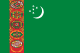 Flagge Turkmenistans